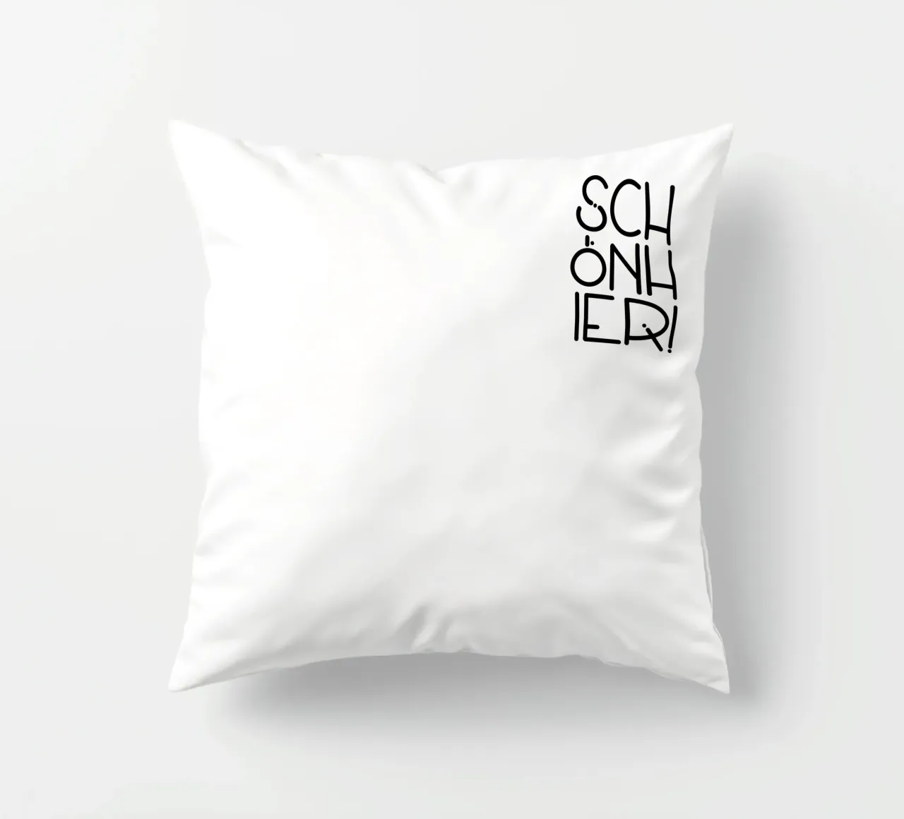 SCHÖN HIER! cuscino da LIMITED EDITION LETTERS
