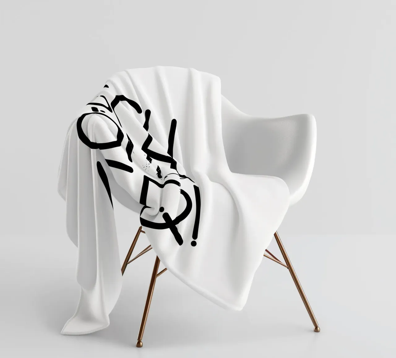 SCHÖN HIER! fleece blanket by LIMITED EDITION LETTERS