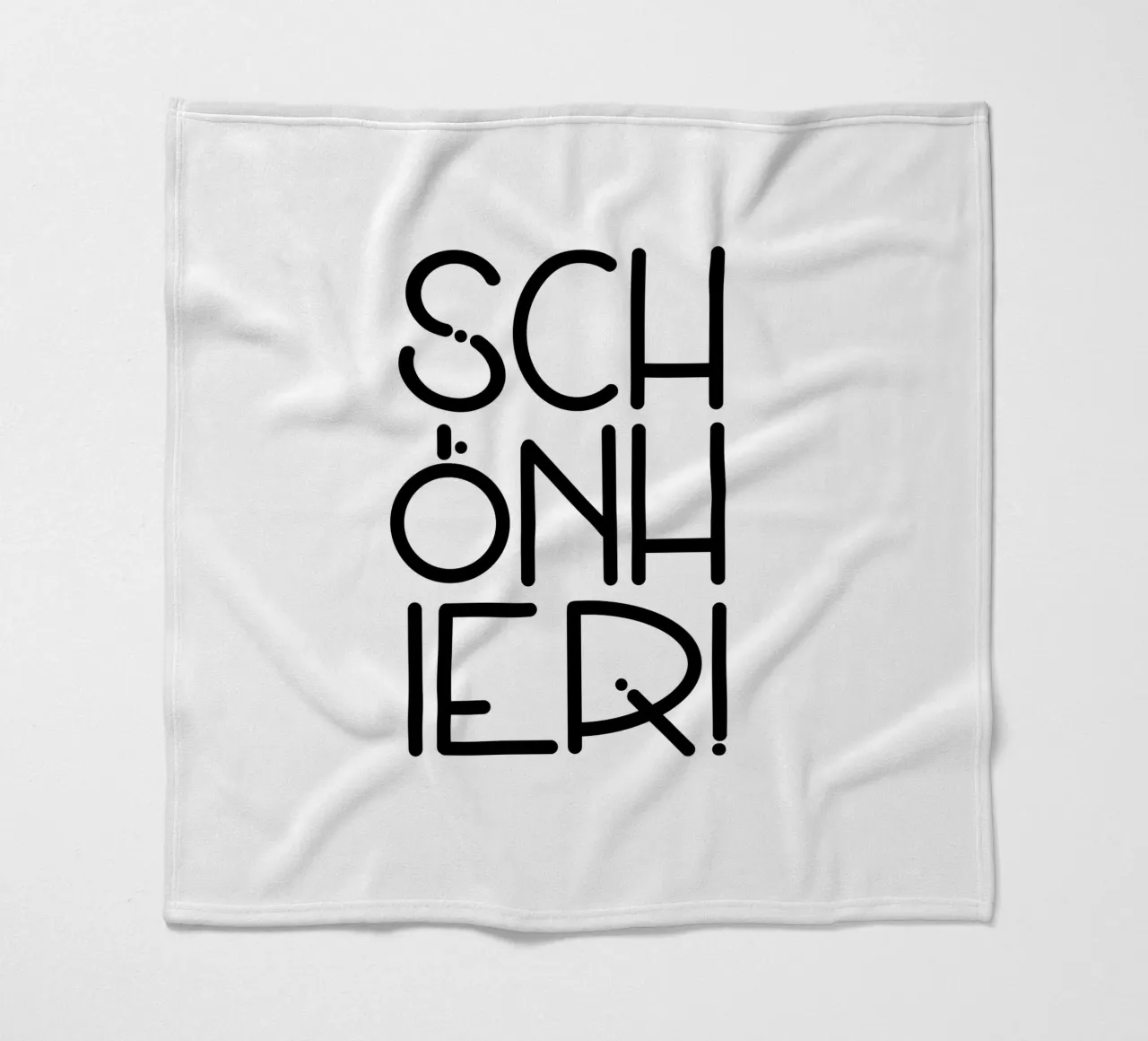 SCHÖN HIER! fleece blanket by LIMITED EDITION LETTERS