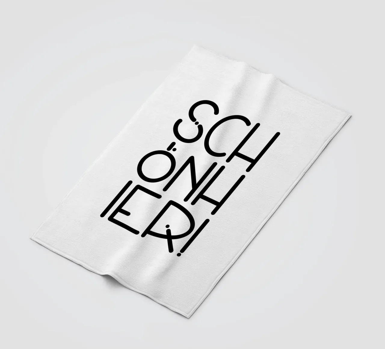 SCHÖN HIER! fleece blanket by LIMITED EDITION LETTERS