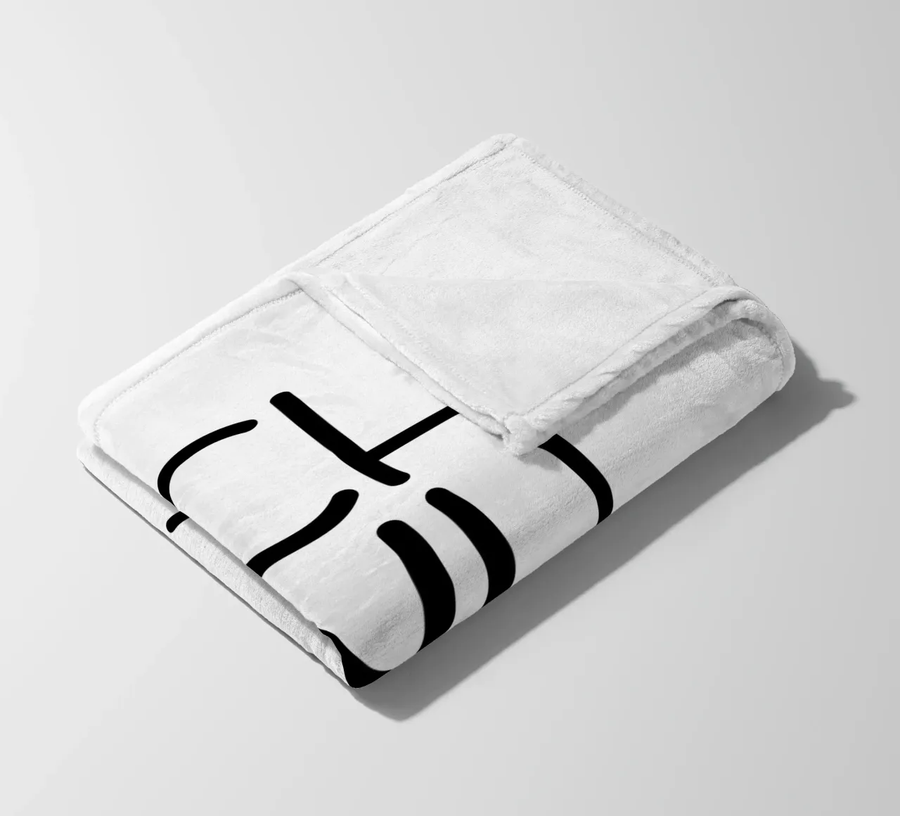 SCHÖN HIER! fleece blanket by LIMITED EDITION LETTERS