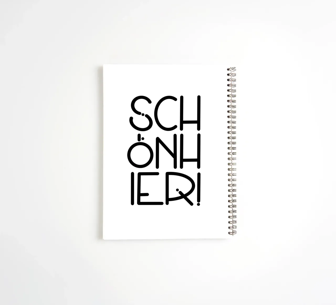 SCHÖN HIER! spiral notebook by LIMITED EDITION LETTERS