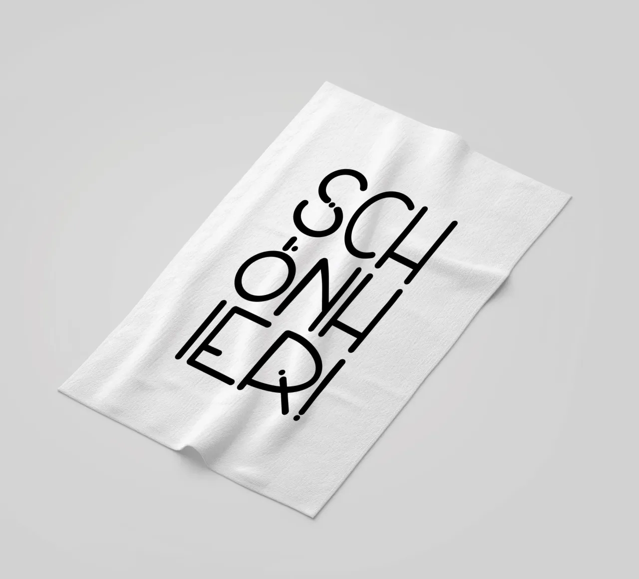 SCHÖN HIER! telo mare da LIMITED EDITION LETTERS