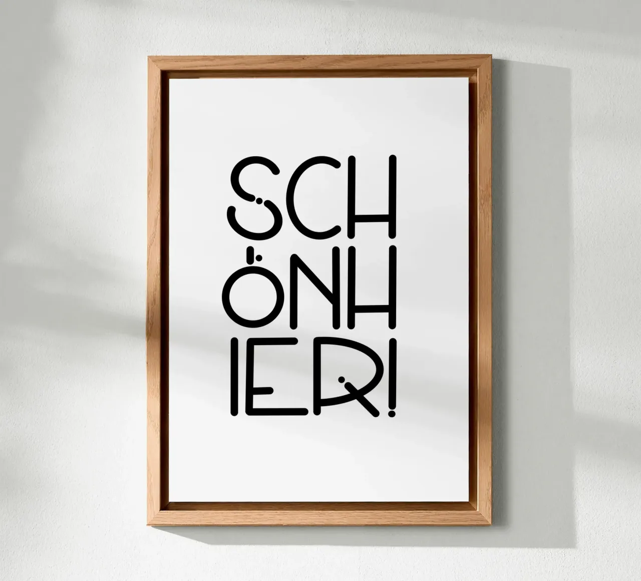 SCHÖN HIER! alu-dibond by LIMITED EDITION LETTERS