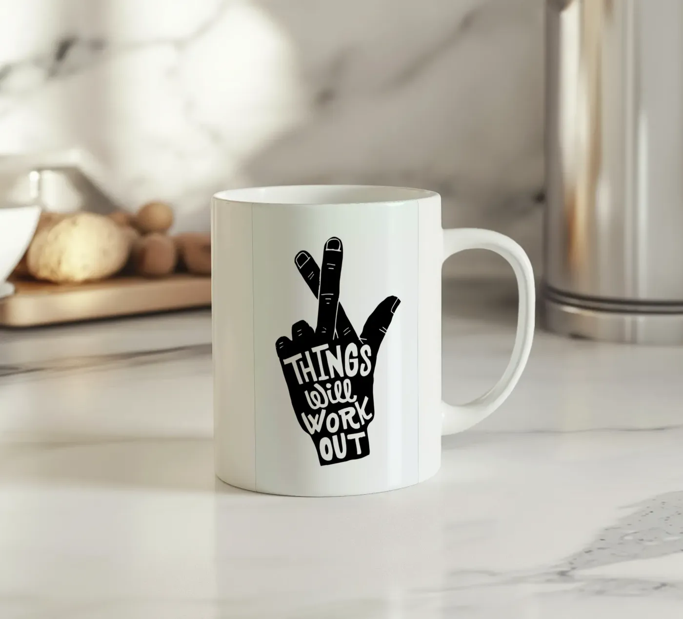 Things Work Out ceramic mug by Matthew Taylor Wilson