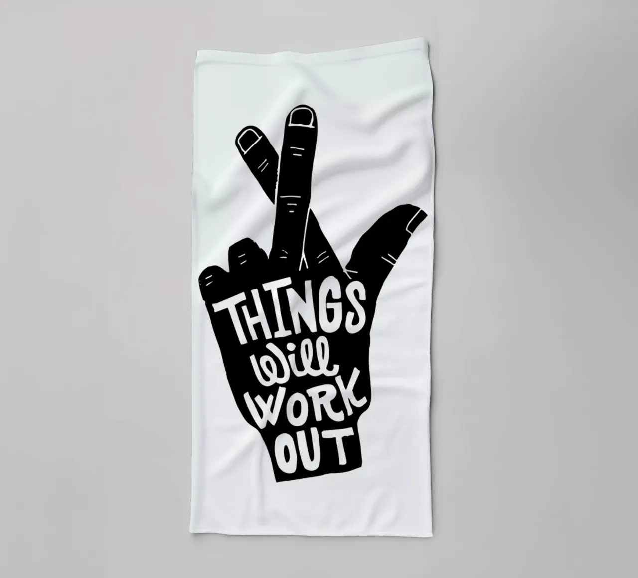 Things Work Out towel by Matthew Taylor Wilson