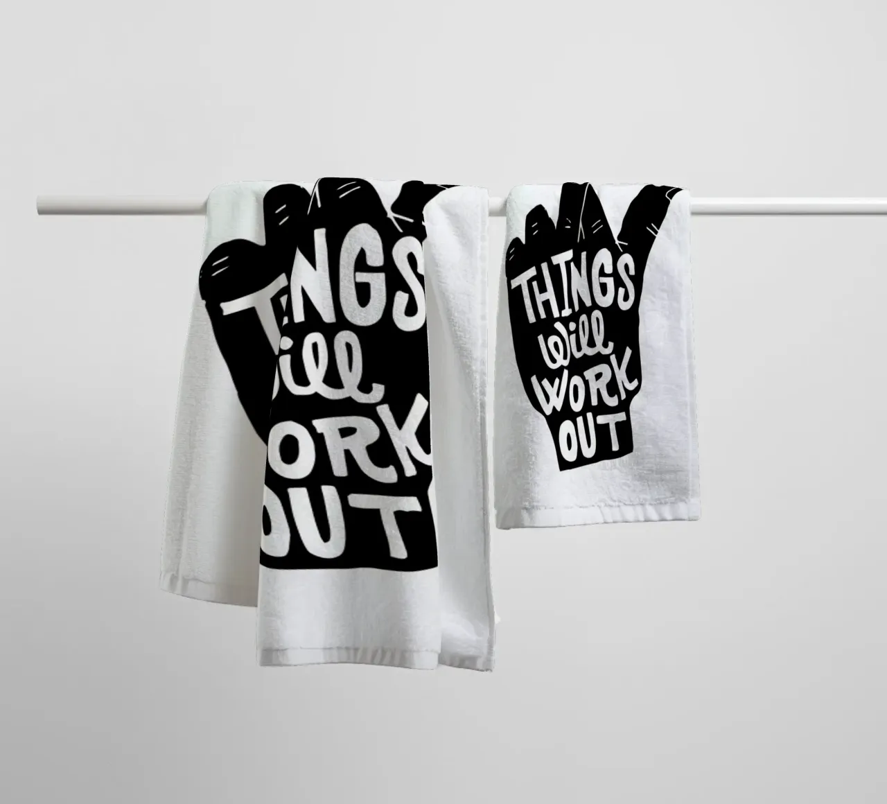 Things Work Out towel by Matthew Taylor Wilson