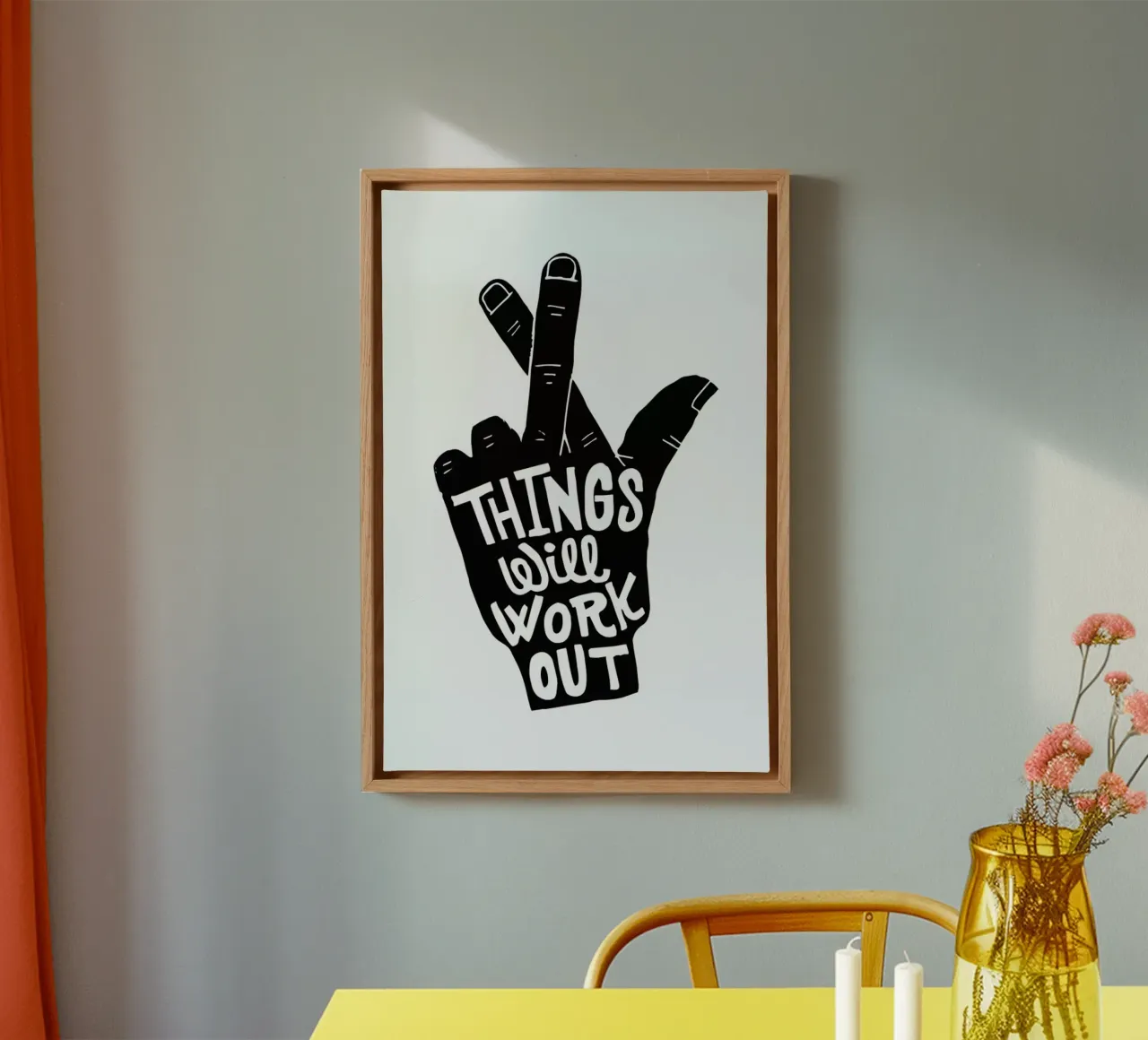 Things Work Out tela con Cornice a cassetta da Matthew Taylor Wilson