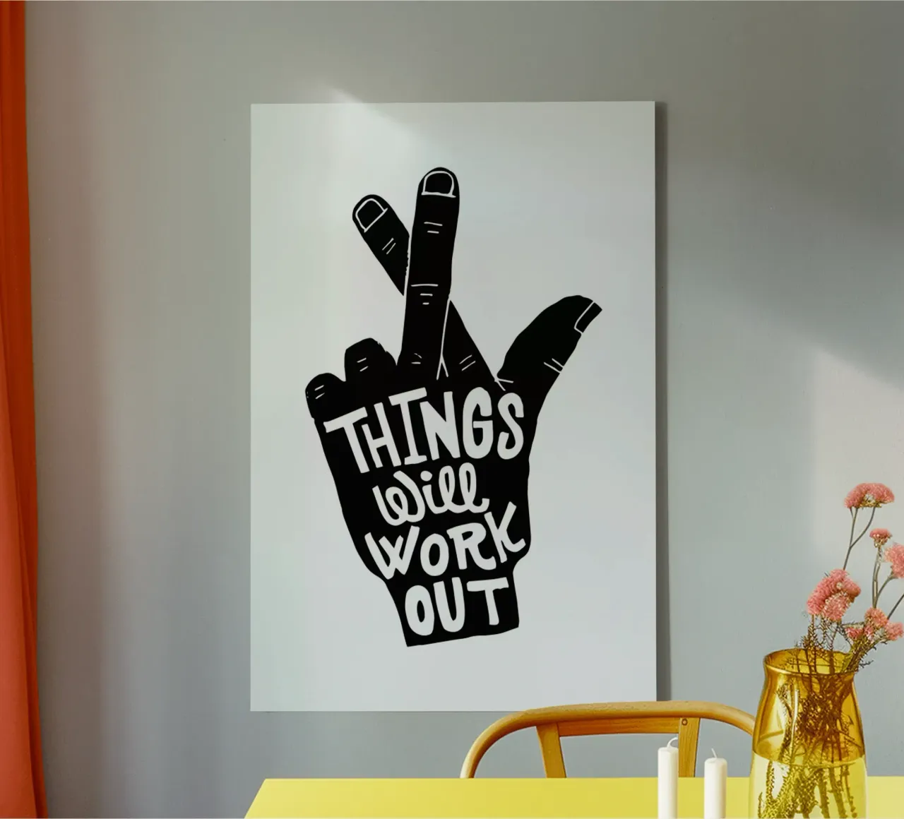 Things Work Out tela con Cornice a cassetta da Matthew Taylor Wilson