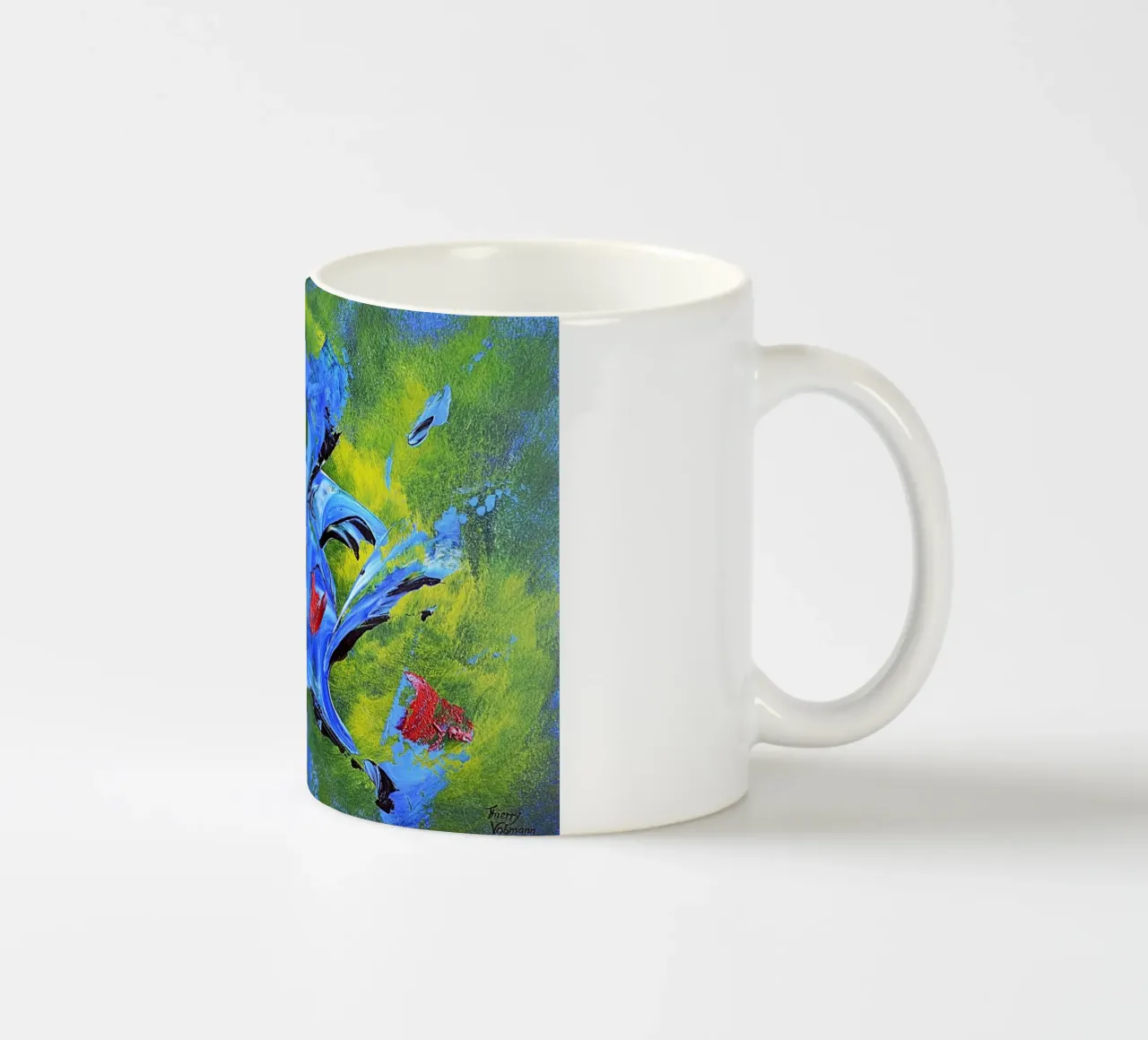 IDEAL GIFT 99 tazza in ceramica da Thierry Vobmann Abstract painting