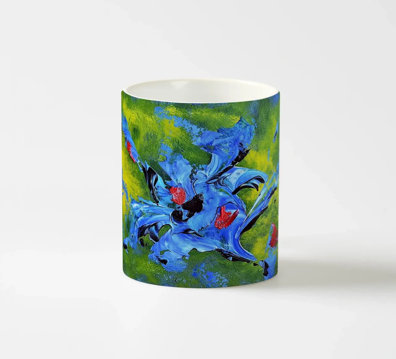 IDEAL GIFT 99 tazza in ceramica da Thierry Vobmann Abstract painting