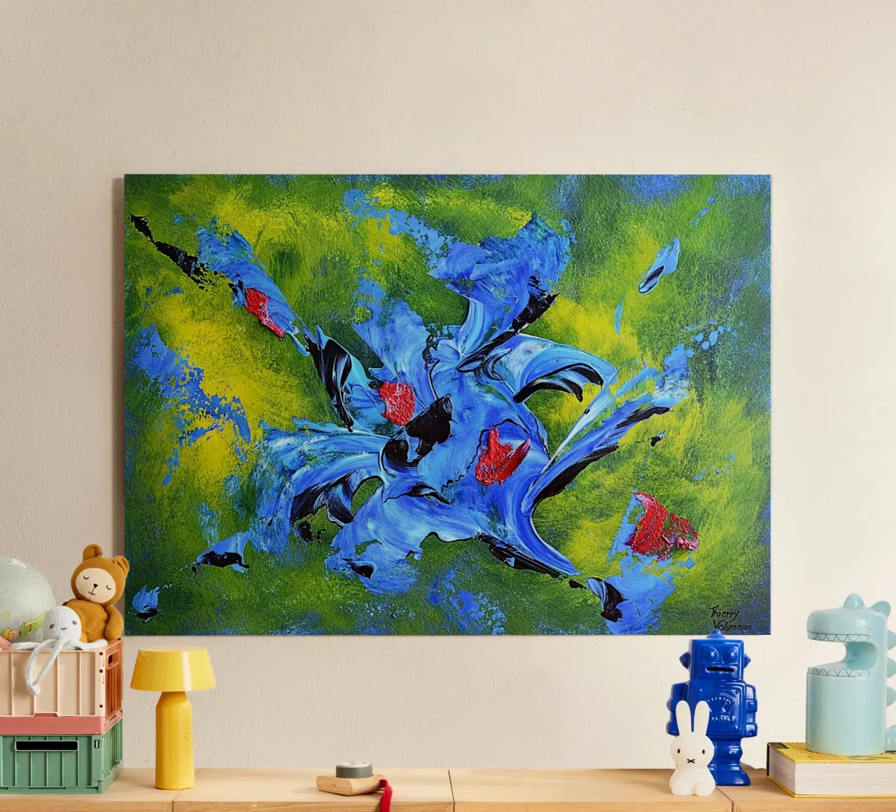 IDEAL GIFT 99 plexiglass da Thierry Vobmann Abstract painting