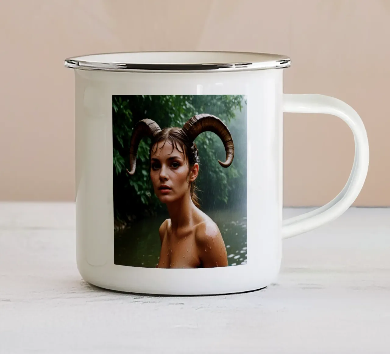 Faun tazza in smalto da nomad