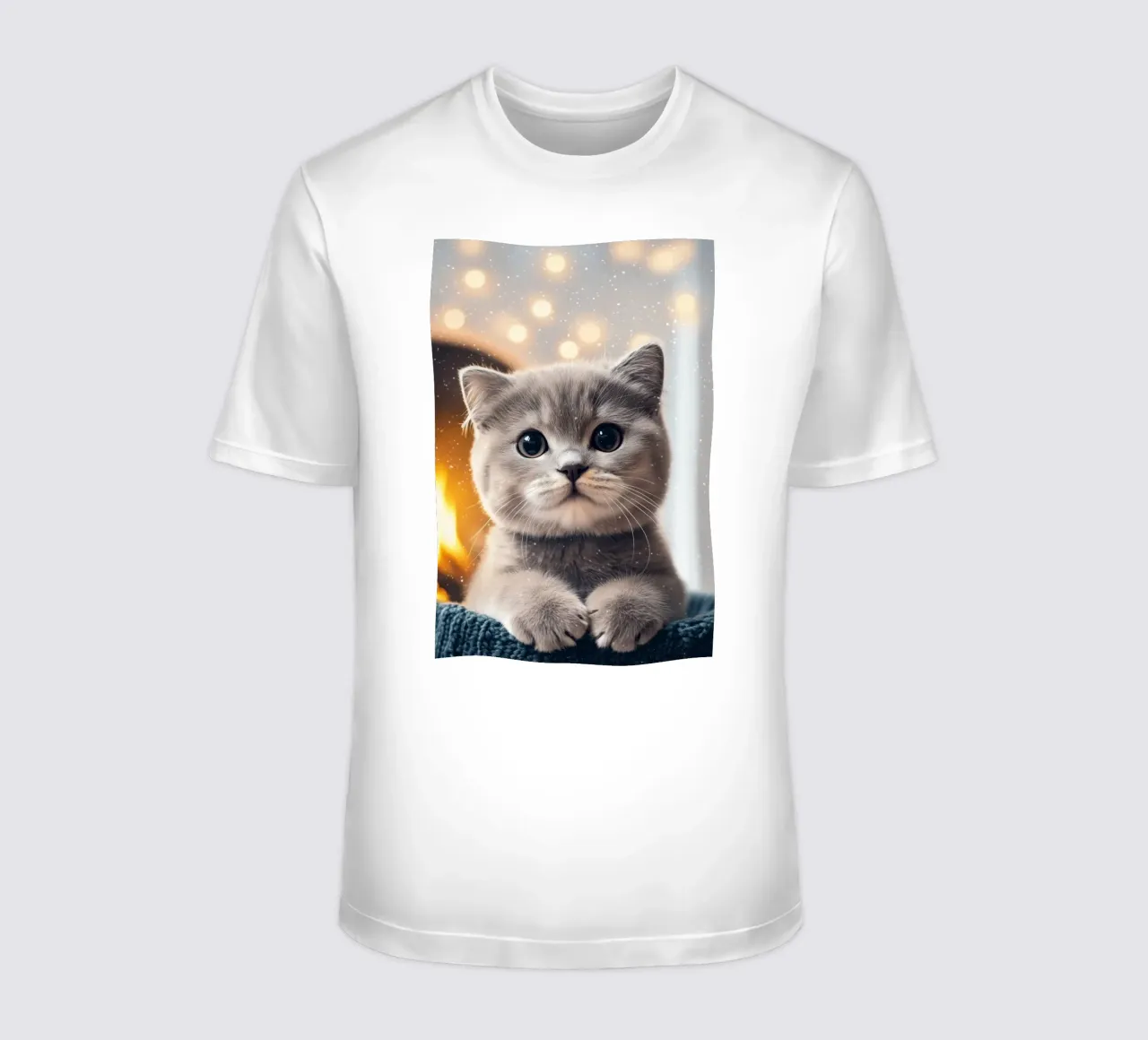 Eroe #33: Gatto in inverno t-shirt da farbenhelden