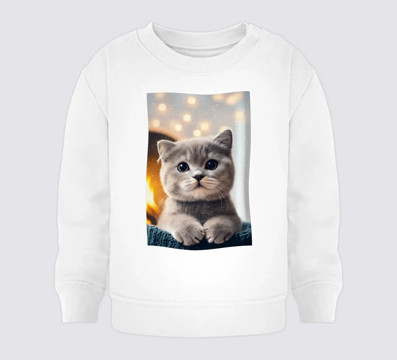 Eroe #33: Gatto in inverno felpa neonato da farbenhelden