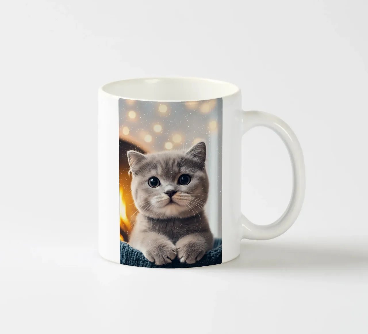 Eroe #33: Gatto in inverno tazza in ceramica da farbenhelden