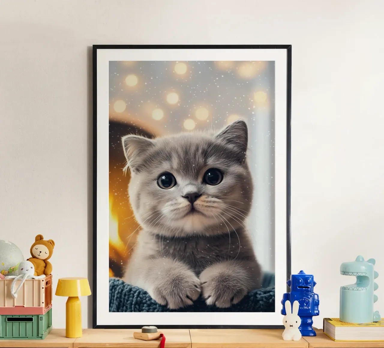 Eroe #33: Gatto in inverno poster da farbenhelden