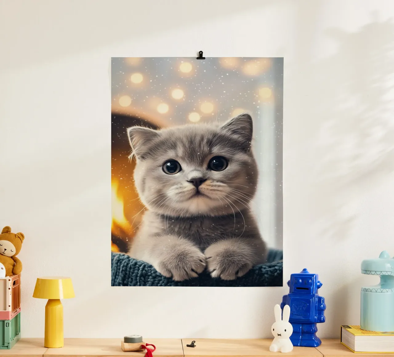 Eroe #33: Gatto in inverno poster da farbenhelden