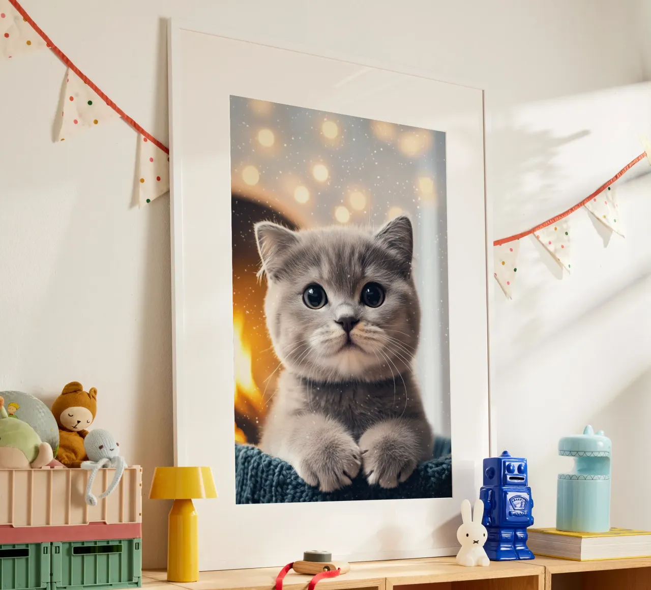 Eroe #33: Gatto in inverno poster da farbenhelden