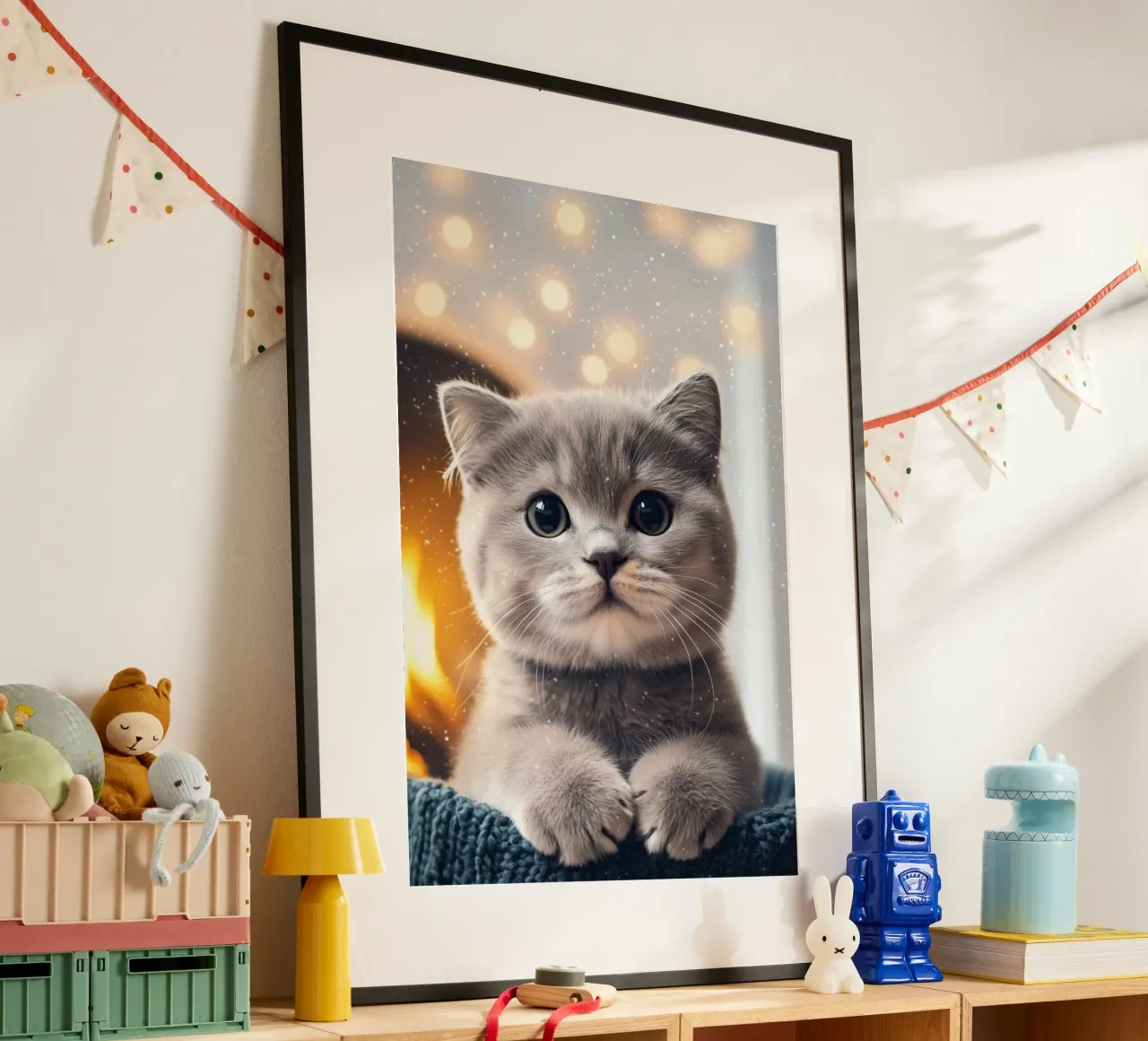 Eroe #33: Gatto in inverno poster da farbenhelden