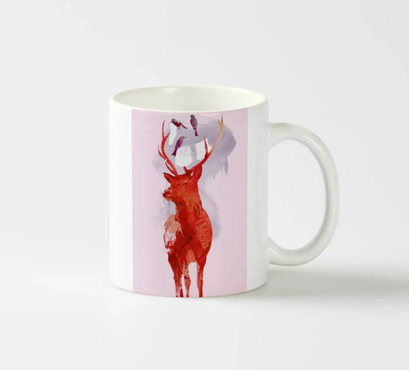 Useless deer ceramic mug by Róbert Farkas