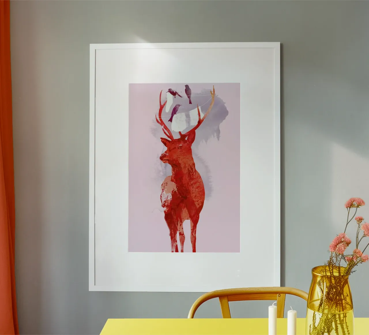 Useless deer Poster von Róbert Farkas