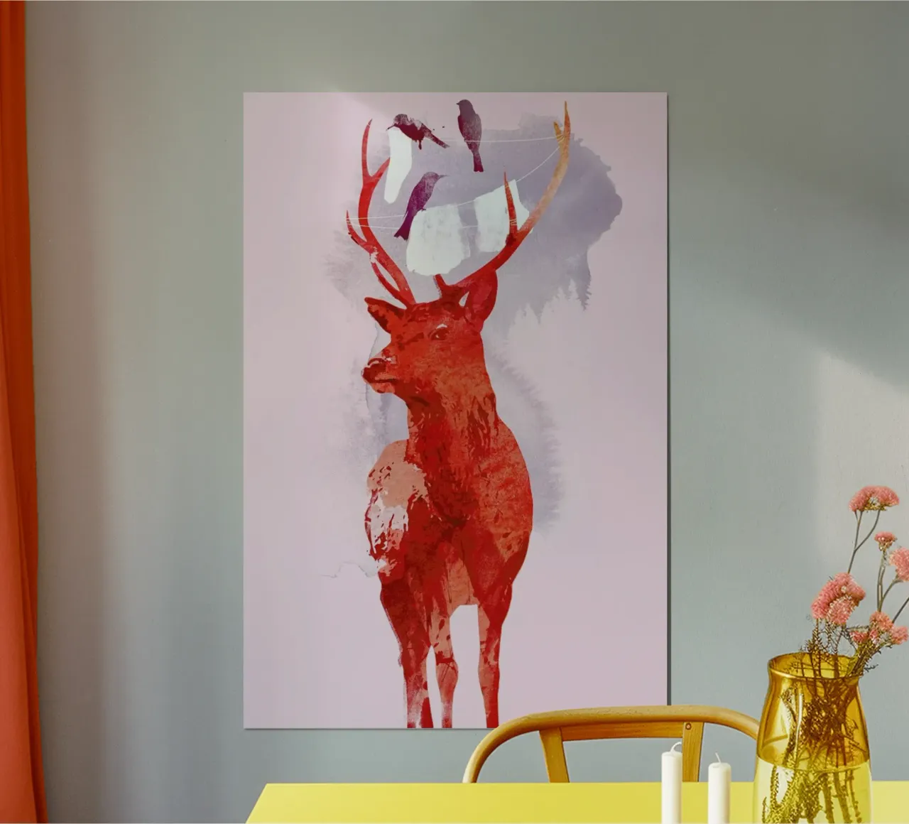 Useless deer Poster von Róbert Farkas