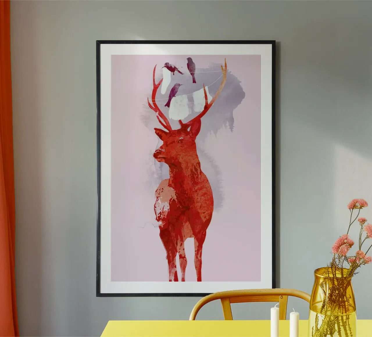 Useless deer Poster von Róbert Farkas