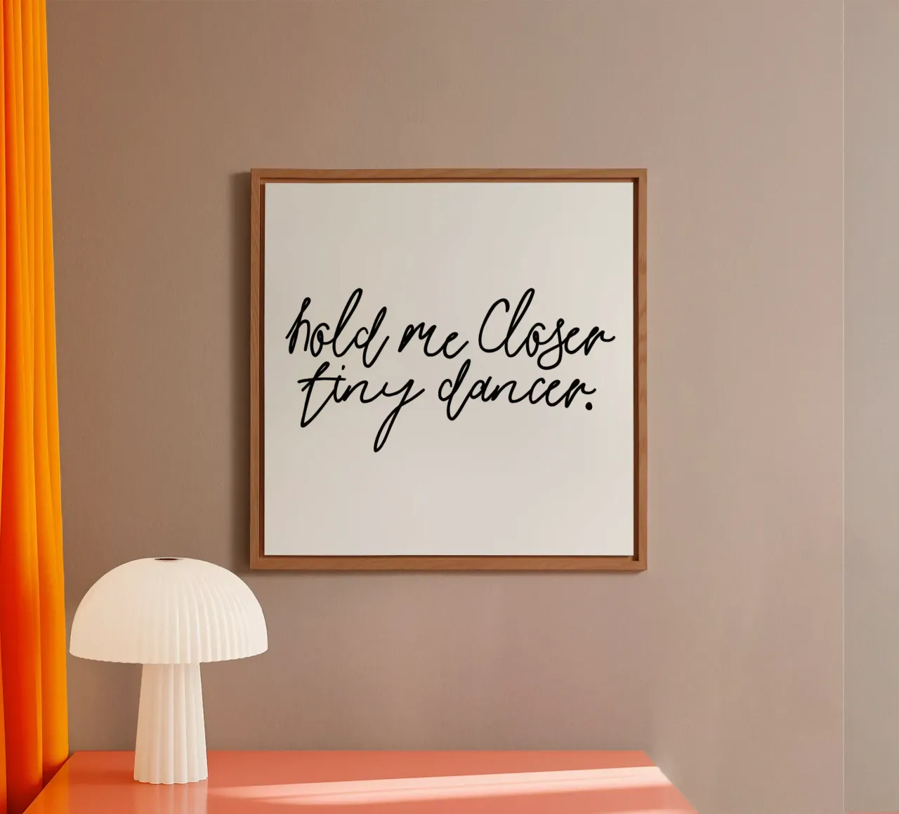 Hold Me Closer tiny dancer - song lyrics Elton john alluminio dibond da Honeymoon Hotel