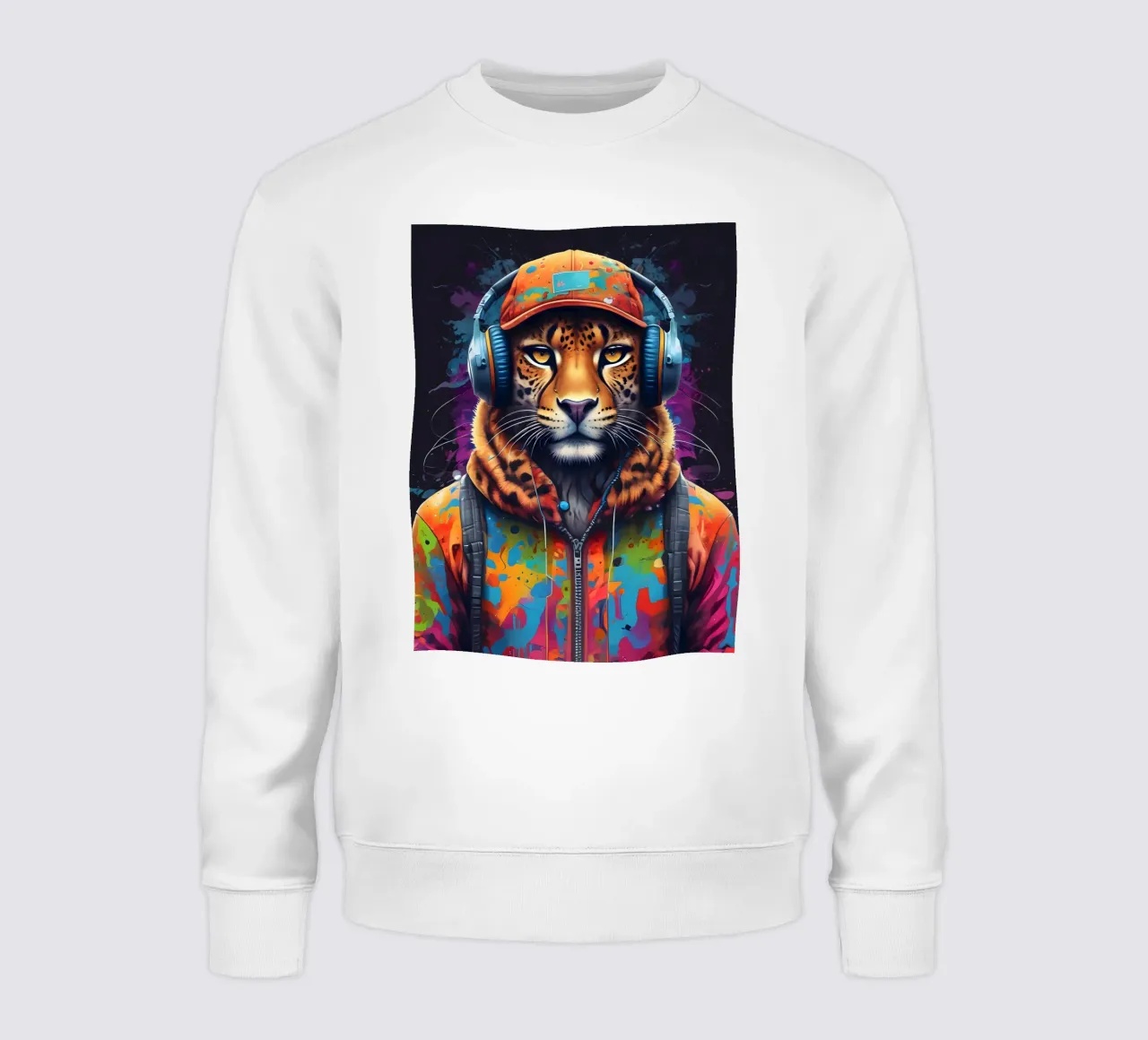 Leopardo in cuffia felpa da MakArena