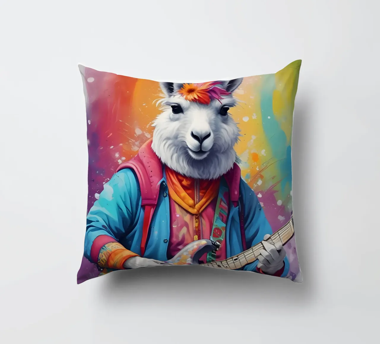 Lama suona la chitarra cuscino da MakArena