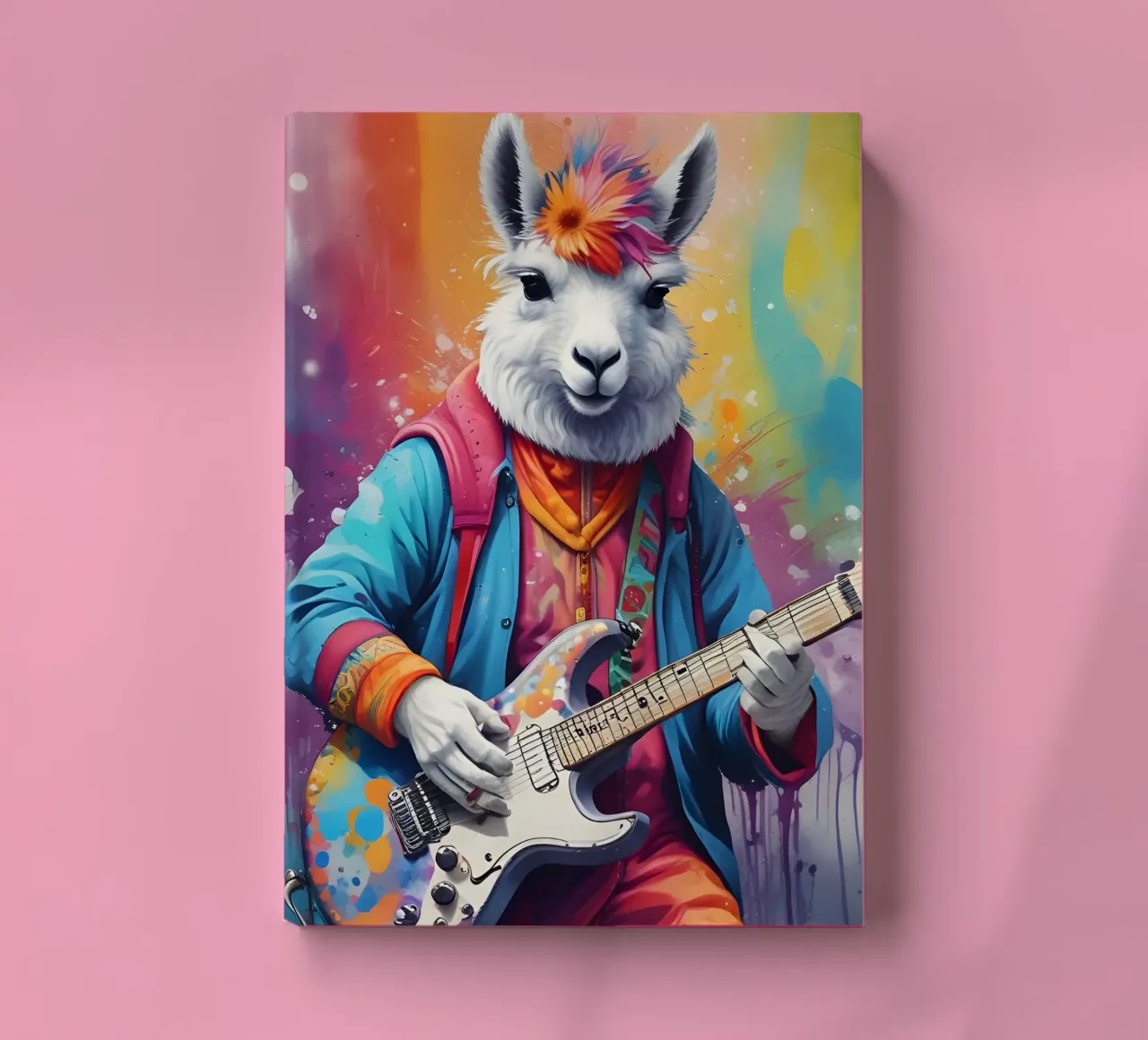 Lama plays guitar notebook by MakArena