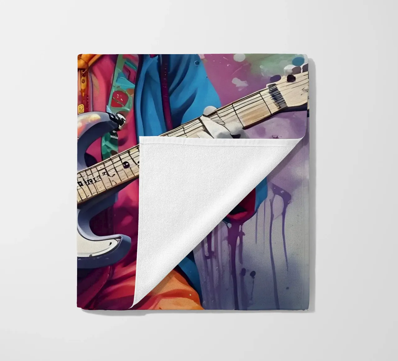 Lama suona la chitarra telo mare da MakArena