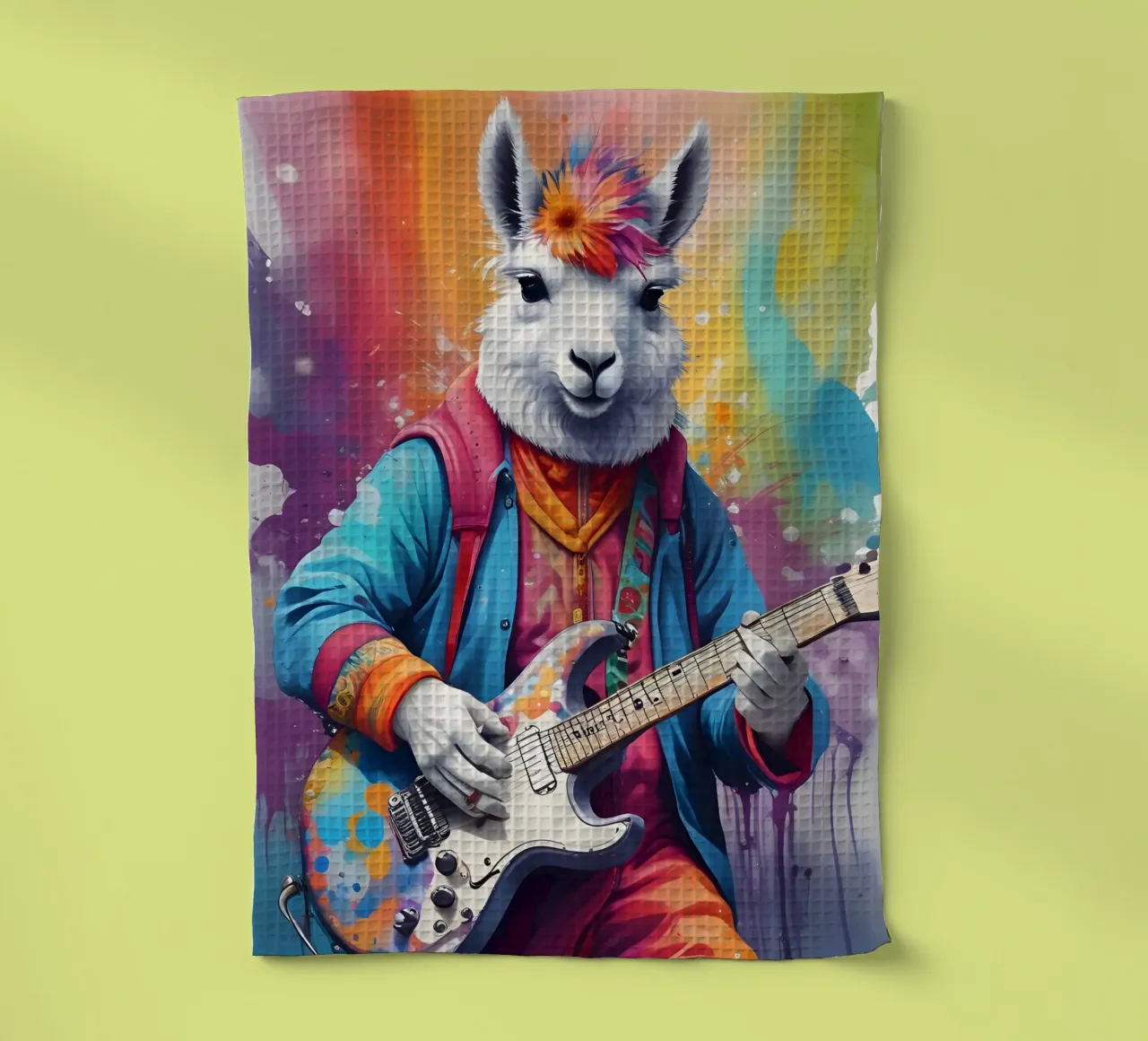 Lama suona la chitarra canovaccio da cucina da MakArena