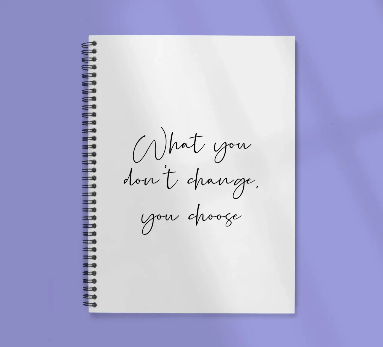 What you don't change, you choose spiral notebook by B Art