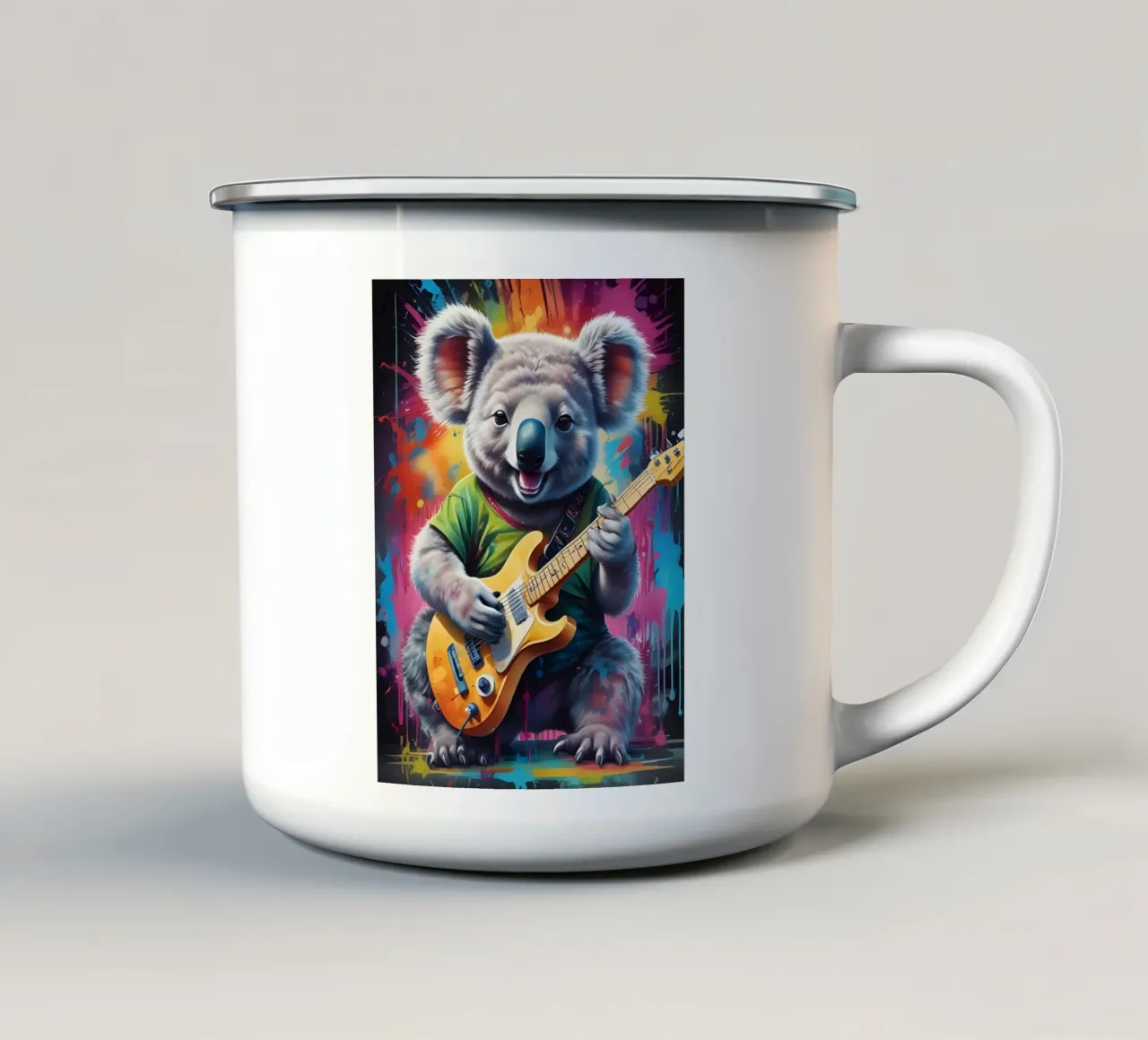 Musica dei koala tazza in smalto da MakArena