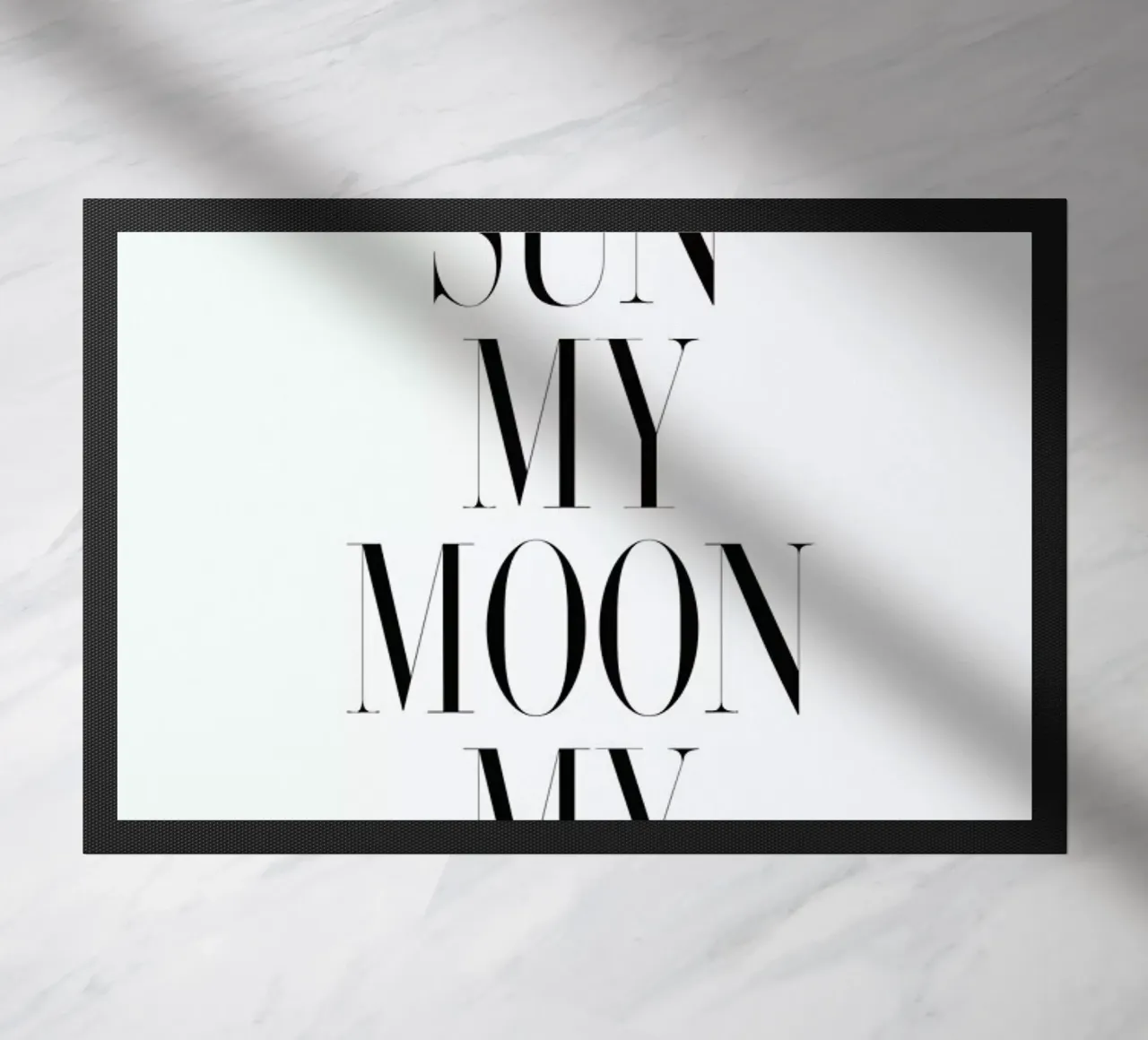 My Sun My Moon Fußmatte von Honeymoon Hotel