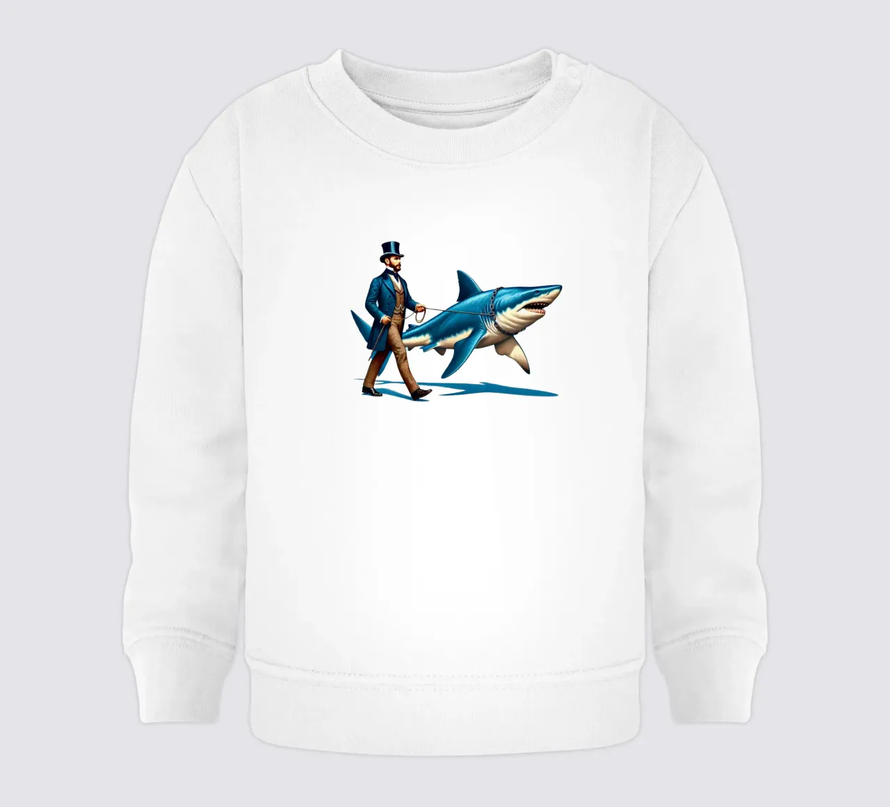 Walking the Shark felpa neonato da Art Unleashed