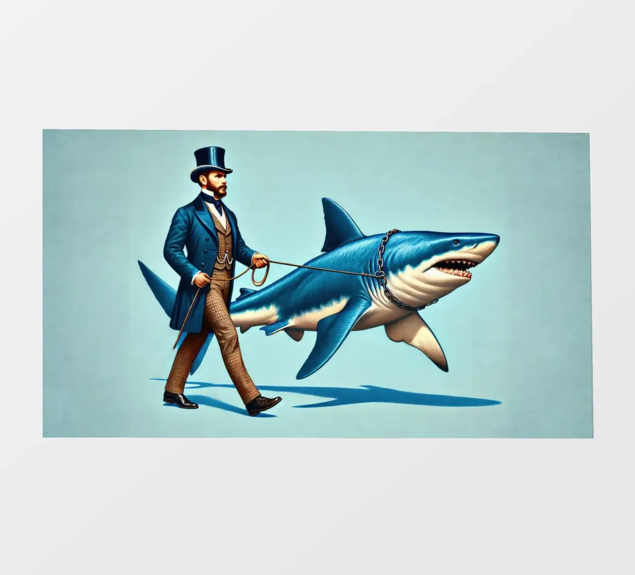 Walking the Shark pellicola backlit da Art Unleashed