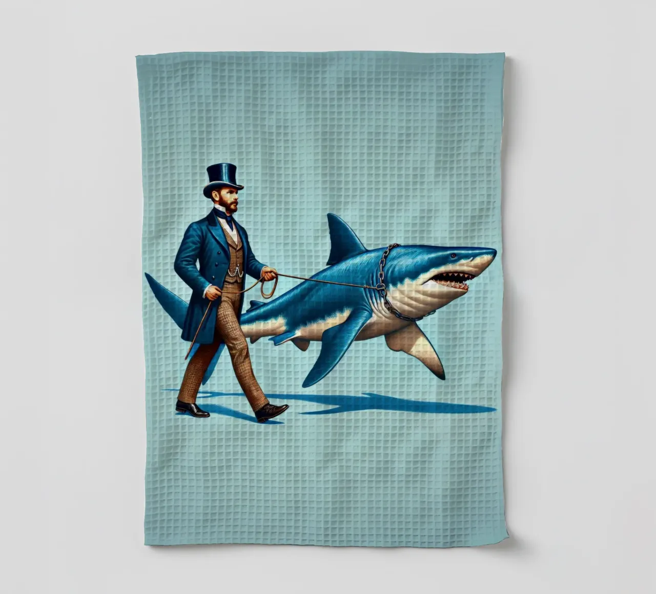 Walking the Shark canovaccio da cucina da Art Unleashed