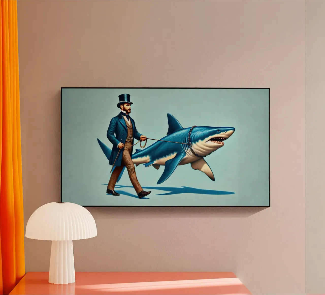 Walking the Shark plexiglass da Art Unleashed