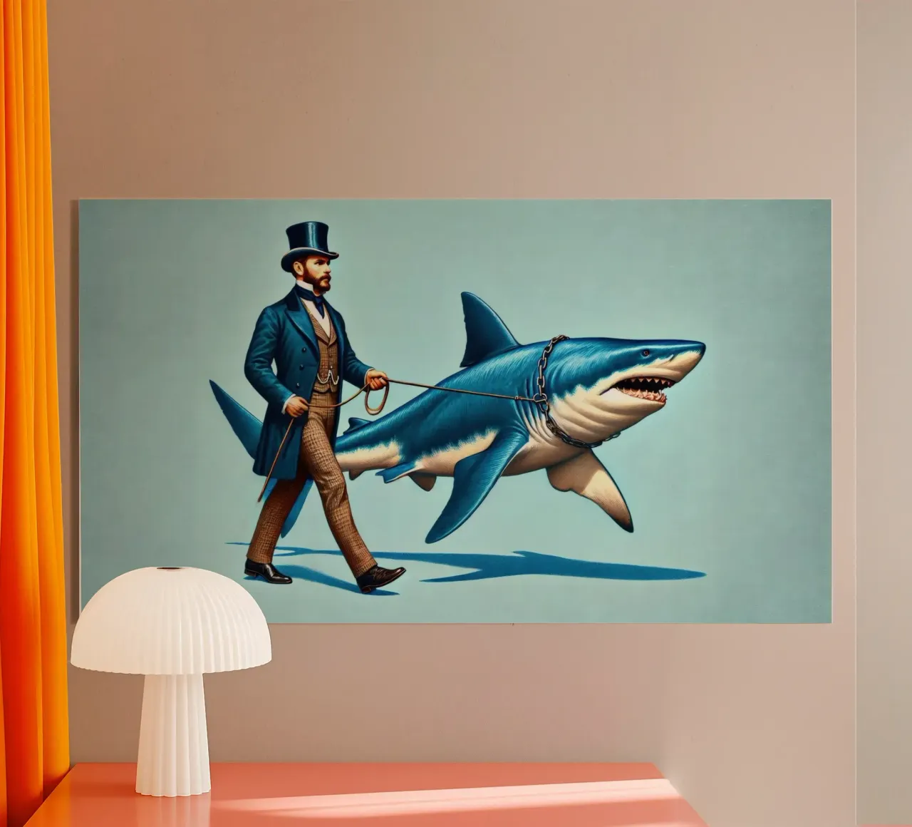 Walking the Shark plexiglass da Art Unleashed