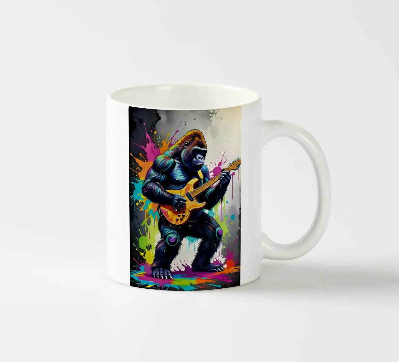 Gorilla suona la chitarra tazza in ceramica da MakArena
