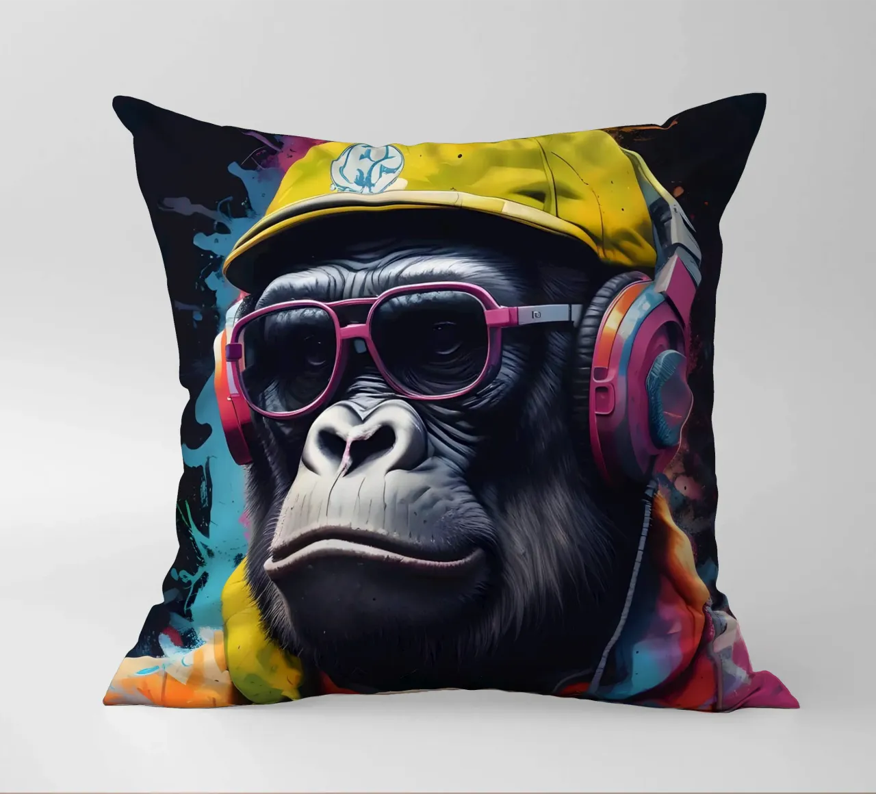 Gorilla in cuffia cuscino da MakArena