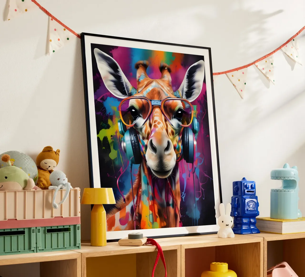 Giraffe music poster by MakArena