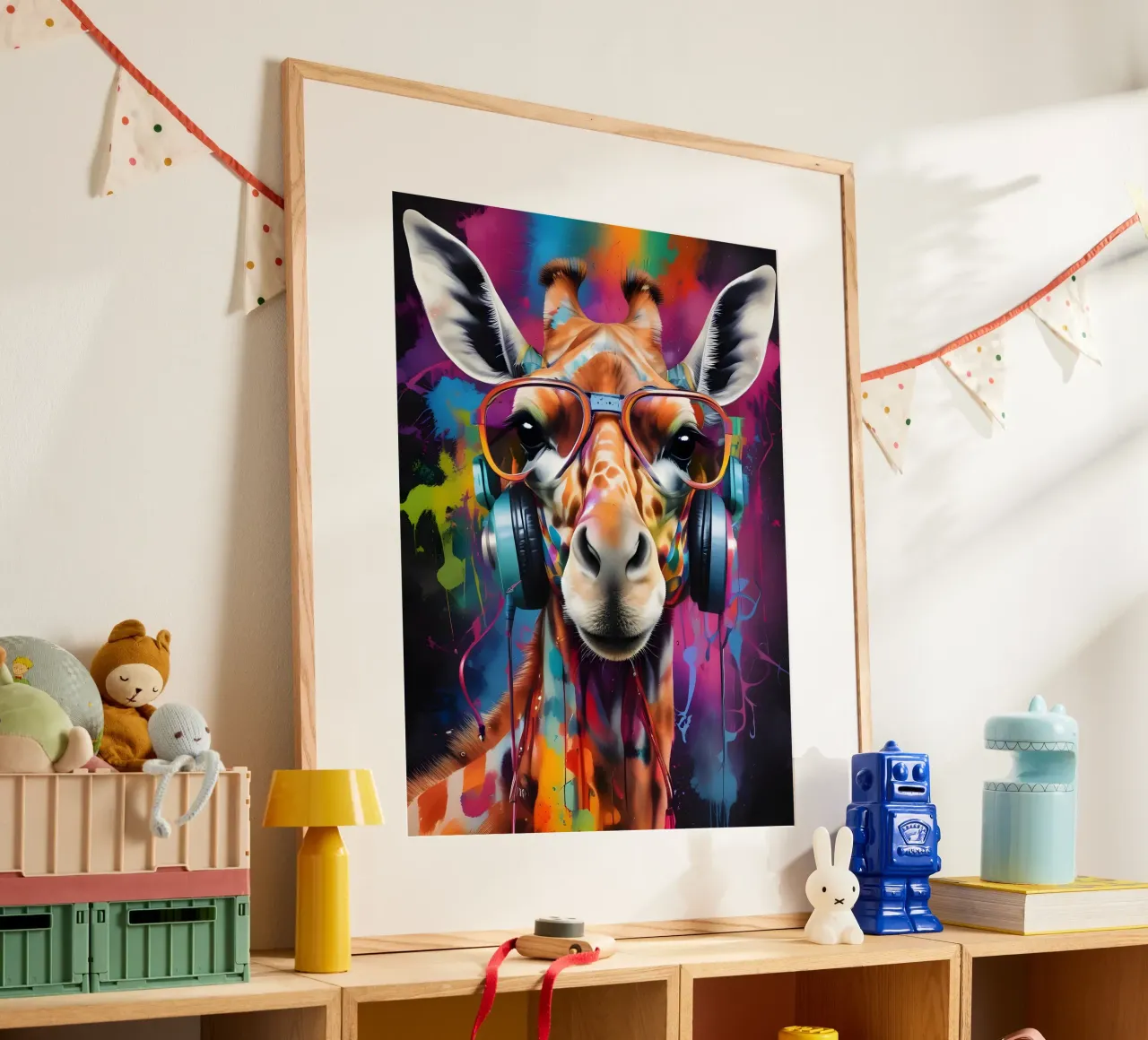 Giraffe music poster by MakArena