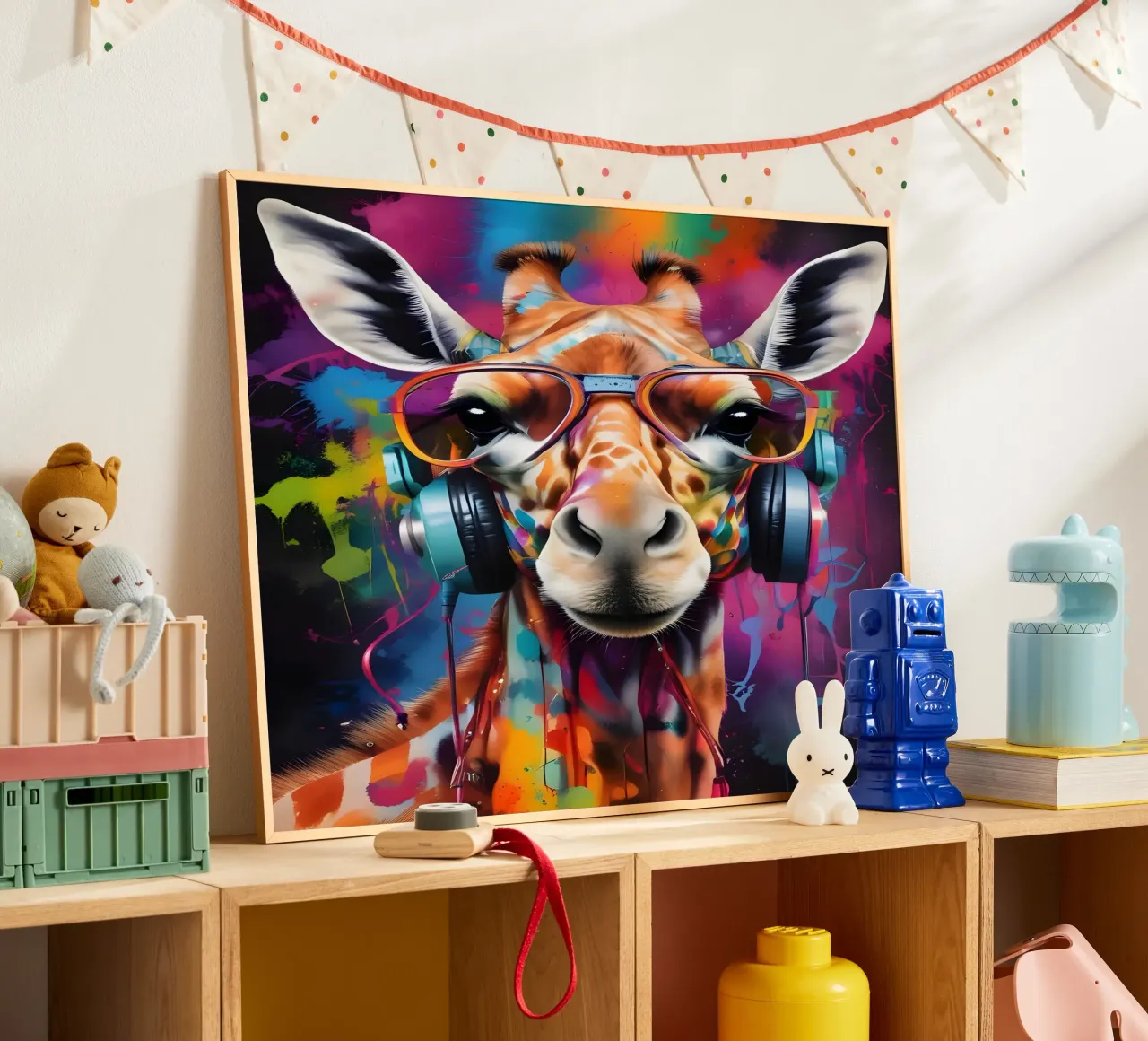 Giraffe music poster by MakArena
