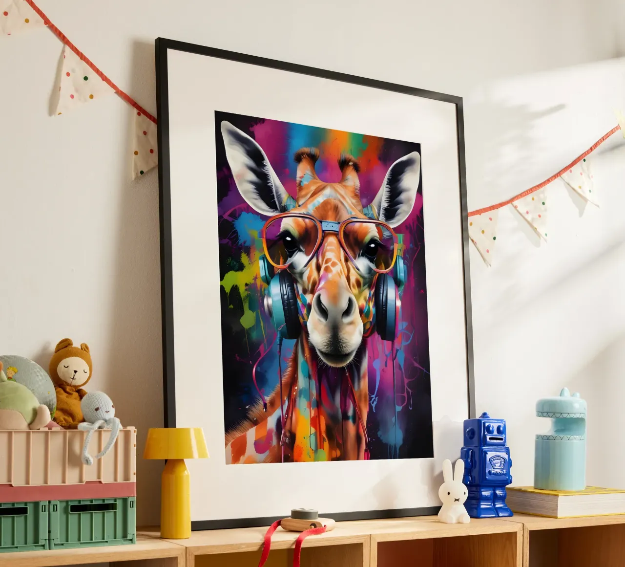 Giraffe music poster by MakArena