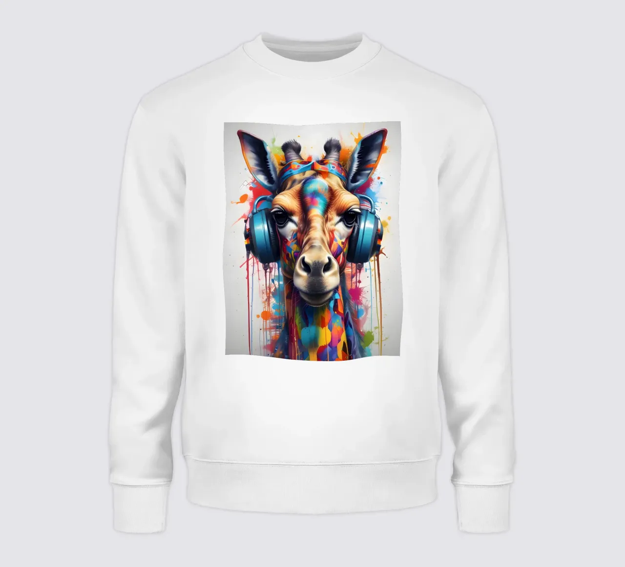 Giraffa in cuffia felpa da MakArena