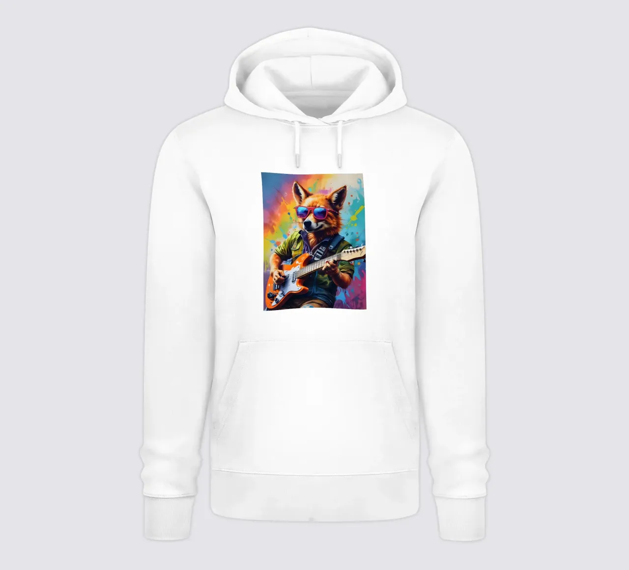 Foxy suonare la chitarra musica felpa con cappuccio da MakArena